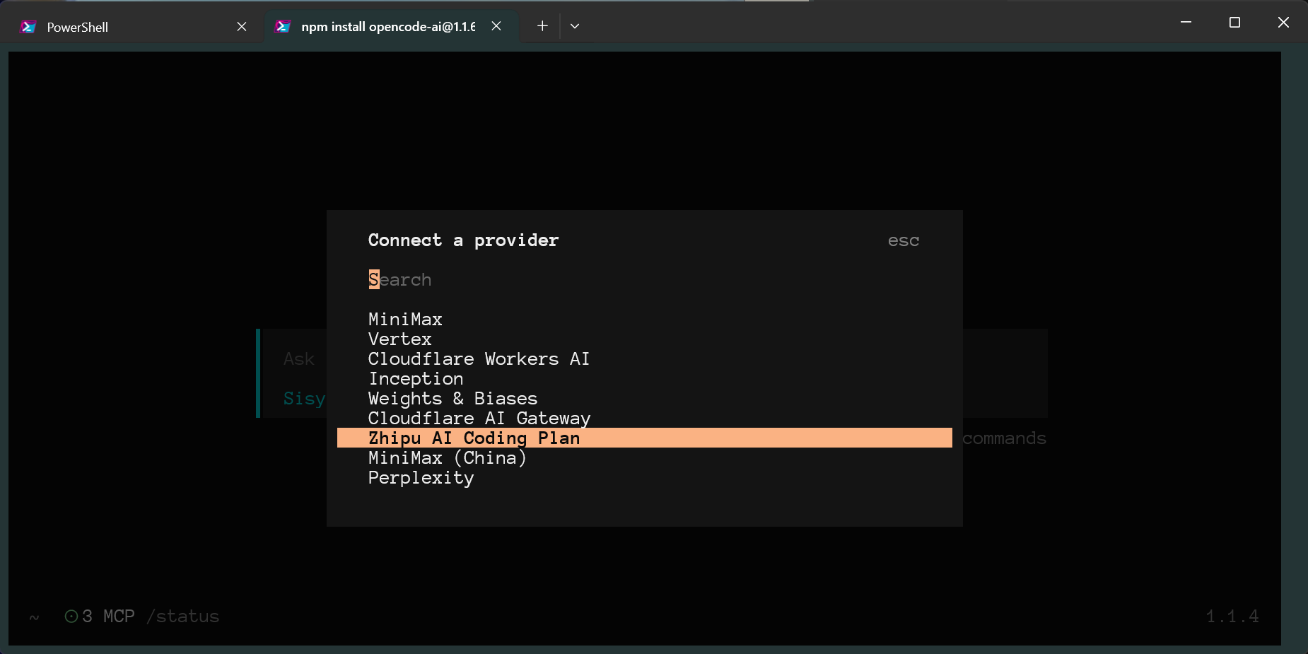 OpenCode Zhipu AI Coding Plan