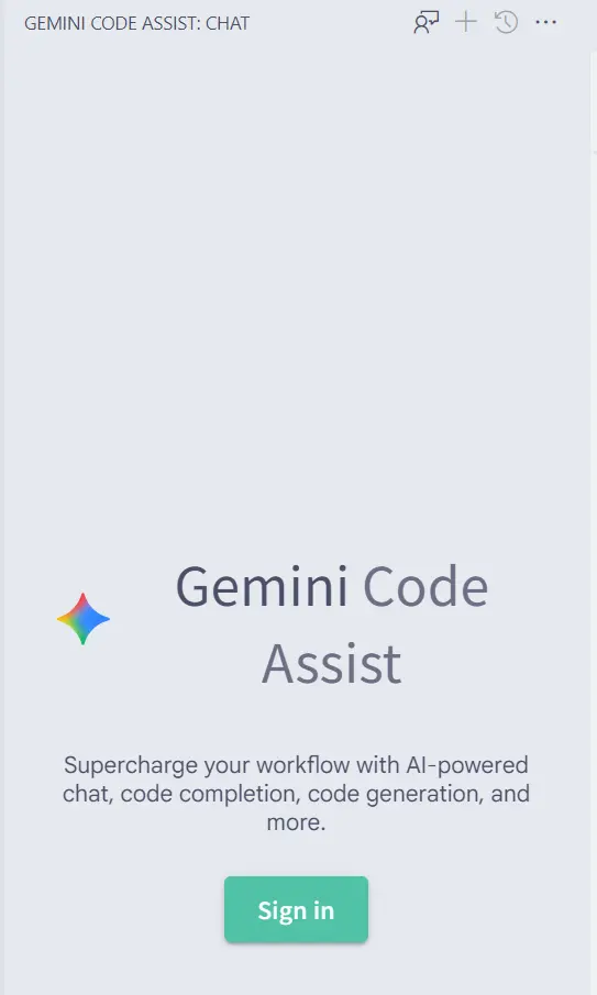 Gemini Code Assist Sign in