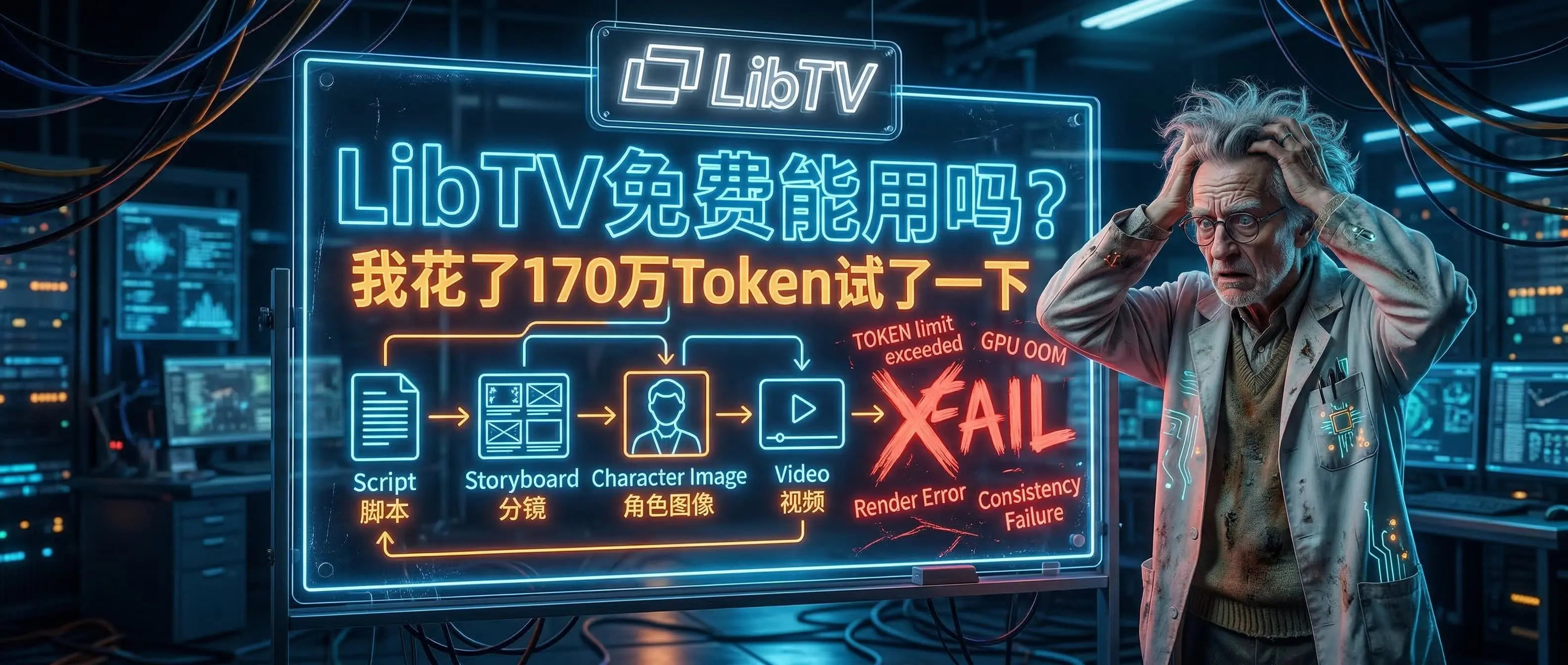 LibTV免费能用吗？我花了170万Token试了一下