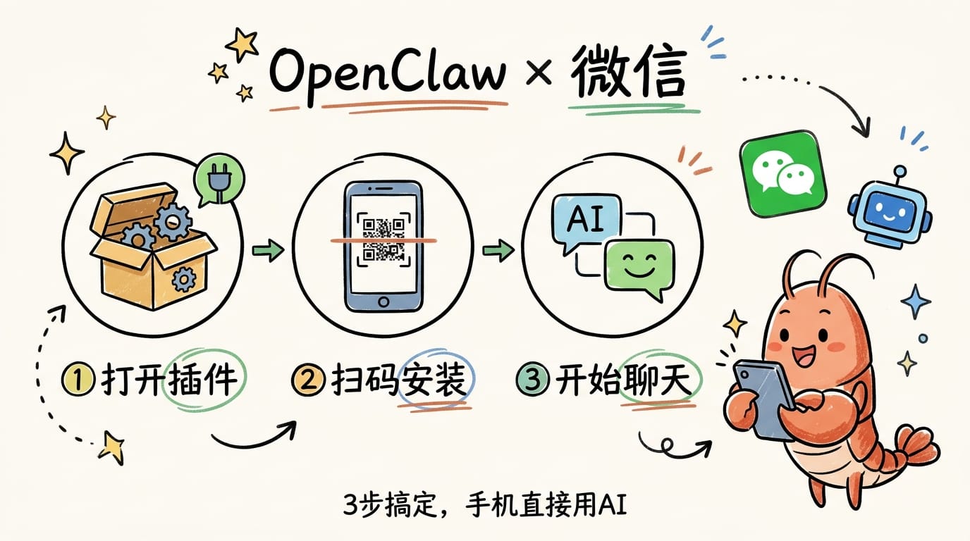 OpenClaw链接微信