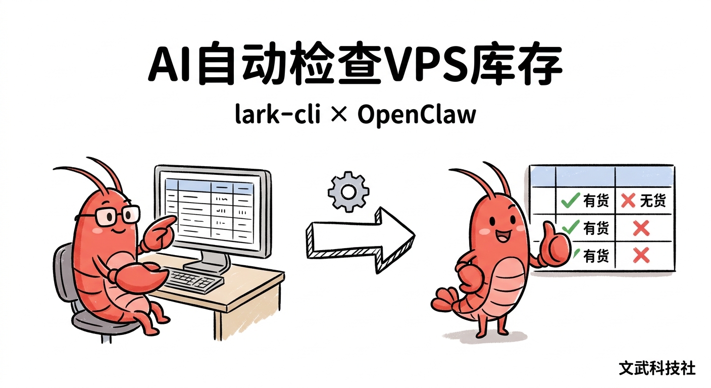 OpenClaw+lark-cli:实现VPS库存监控