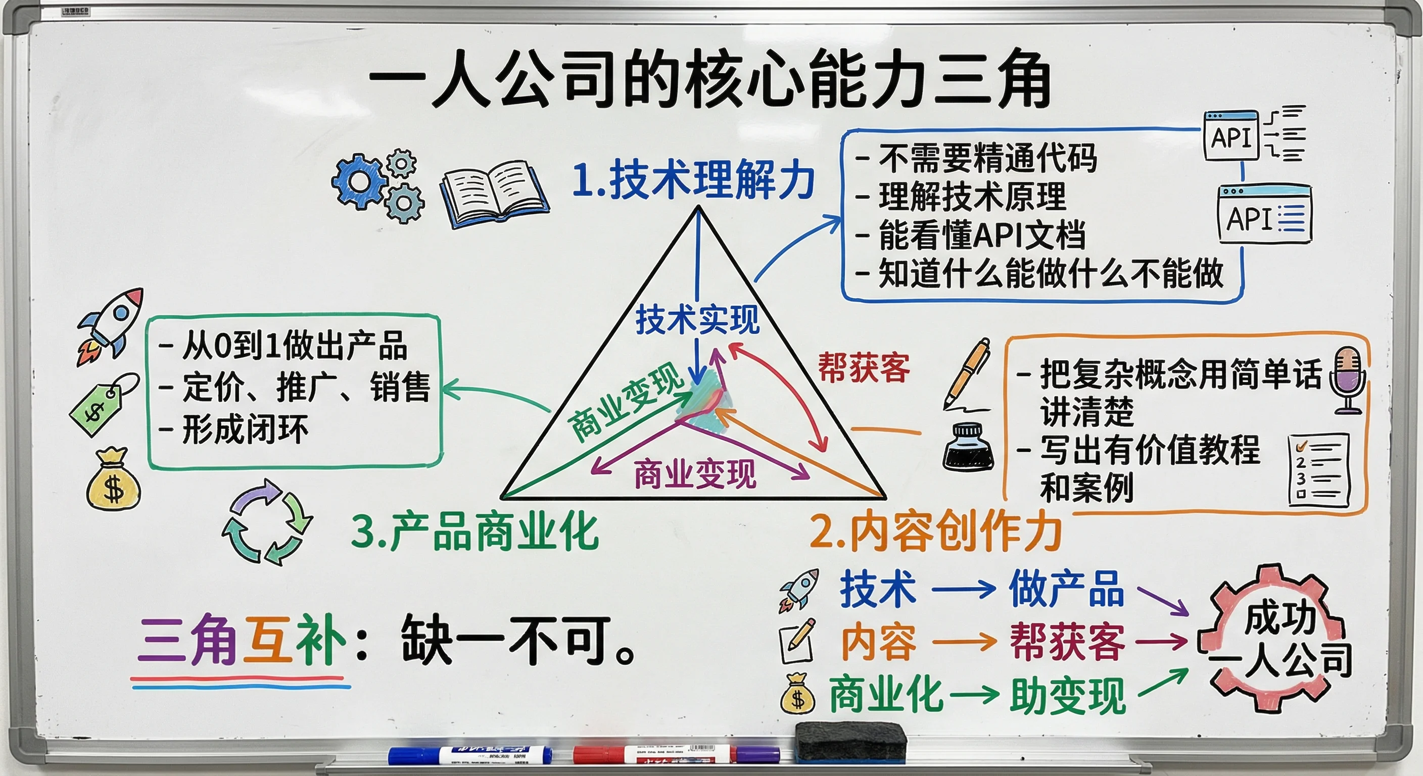一人公司的核心能力三角