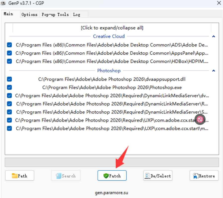 Adobe Photoshop GenP - patch