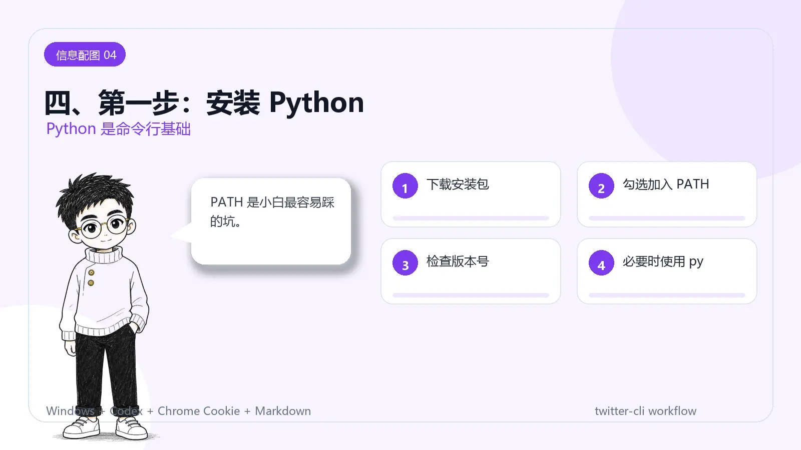 信息配图:四、第一步:安装 Python